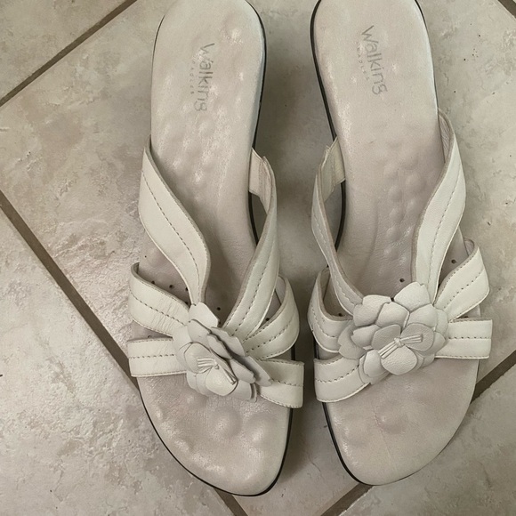 Women's White Sandals - Picture 1 of 4